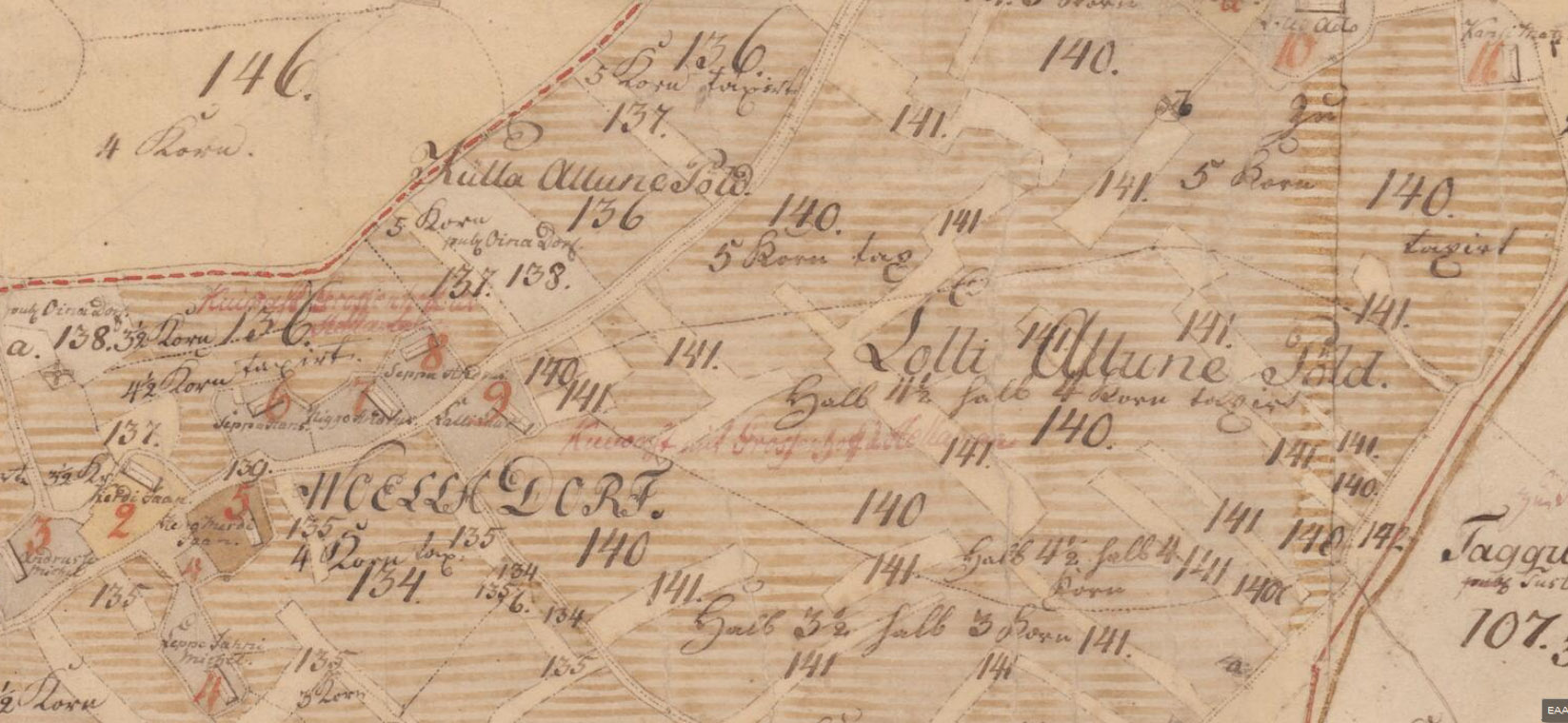 V&otilde;lla k&uuml;la 1799.a